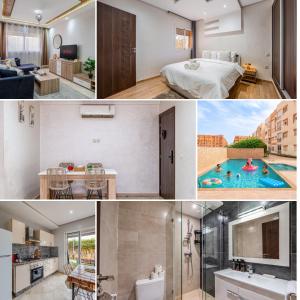 2 Piscines - Salle de sport - Parking - Clim - Route de Casa