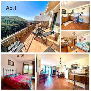 Apartamentos Axarquia , Frigiliana, terraza privada con vistas a la montaña rio y al mar