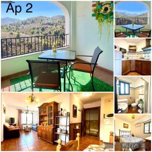Apartamentos Axarquia , Frigiliana, terraza privada con vistas a la montaña rio y al mar