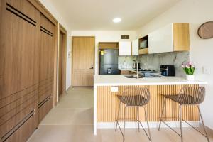 Apartamento con laguna de aguas cristalinas