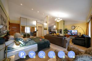 Daugava rrlux Penthouse with fireplace and free parking