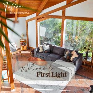 First Light - waterfront house with hot tub and sauna