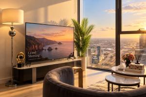 49F Sky-Rise 2BR 2BTH, Panoramic City Views with Game Room, Pool, Spa, Gym, Sauna, Steam