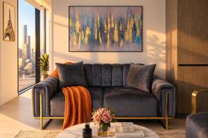 49F Sky-Rise 2BR 2BTH, Panoramic City Views with Game Room, Pool, Spa, Gym, Sauna, Steam