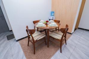 Comfort living two bedroom apartment with fully equipped gym swimming pool private parking space ,child play area and amazing scenic views which offers comfort and luxurious lifestyle