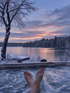 NEW! Waterfront Nest Hot Tub & Lake Views