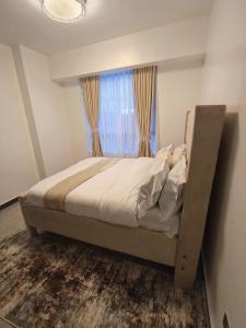 Elegant luxury three bedroom apartment with swimming pool fully equipped gym children playing ground ample parking space and amazing scenic view