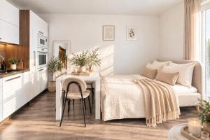 ALURE RESIDENCES 14 & 24h self check-in, private parking in front of the apartment building included, new building, CITY CENTER