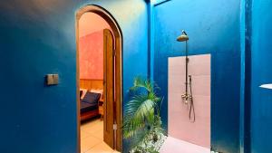 Chic Blue & Pink 1Br Villa at Tabanan with Private Pool