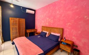 Chic Blue & Pink 1Br Villa at Tabanan with Private Pool