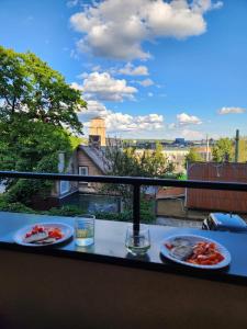 Panoramic balcony 3BD apt with king bed