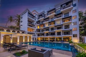 Luxury Designer 1BHK Flat with Pool Gym and Clubhouse near Calangute Beach