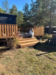 Domek wśród sosen Ibiza, balia z jacuzii, sauna