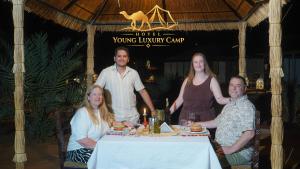 Young luxury camp
