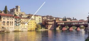 Ca di Gaia - sul fiume Brenta vista Ponte Vecchio