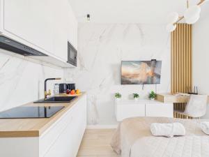 Modern Space Premium Studio with Balcony & AC by Solarento