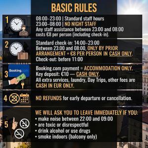 NOT FOR YOU! "No party & Many rules" Hostel N1 - Rigid Rules