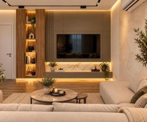 Luxury Top- Floor Apartment with Panoramic View - Tirana