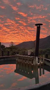 Cabaña en cordillera de Los Andes