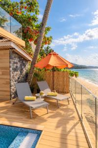 Absolute Beachfront Pool Villa with Rooftop Lounge & Sunset Views