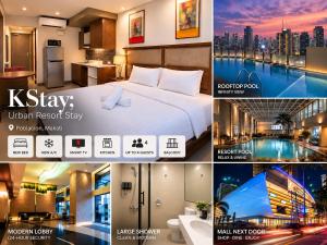 A-Makati Studio w 2Pools, Balcony, NewAC, SmartTV
