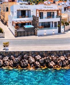 Aqua Vista- Villa Wave Seafront villa with private Jacuzzi & Panoramic sea view