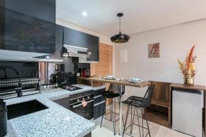 Modern, chic, comfortable, and artistic apartment