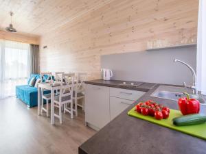Cozy, wooden holiday homes with terraces