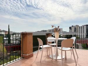 Terrazza privata con vista vicino alla stazione