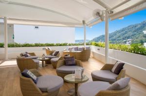 Modern apartment in Phuket of 75 m² with sea view on balcony