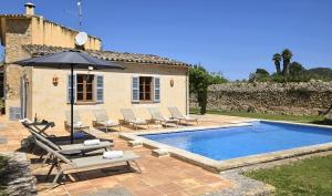 Fantástica Finca con piscina a 2 del mar 6 pers