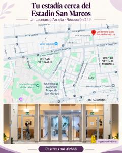 Departamento amoblado 4-5 personas cerca San Marcos