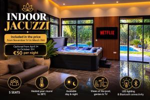 Luxury Villa Fez Airport Heated Pool, Hot Tub & Breakfast