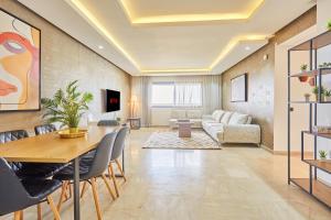 Luxury 3BR Prime Casablanca Designer Stay