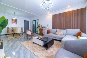 Beautifully furnished apartment with swimming pool ample parking space fully equipped gym child play area and amazing city views