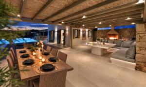 Beach walk Kalo Livadi villa with pool and hot tub by Calypso Sunset Villas