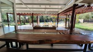 La Escondida Pool and garden in Sanber