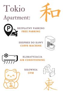 Towarowa 39 Tokio Apartment, free parking, air-conditioning, self check-in 24h