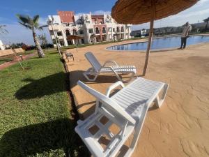 Appartement Familial 2 Chambre - piscine à la Marina Saidia