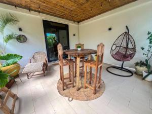 Your peaceful getaway at Paje Beach in a one-bedroom flat with large terrace and pool