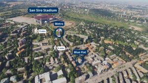 SAN SIRO BLUE FLAT - vicino Stadio, Metro, Fiera MilanoCity, CityLife