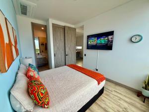 Acogedor apartamento con vista al mar, cerca a playas y jacuzzi