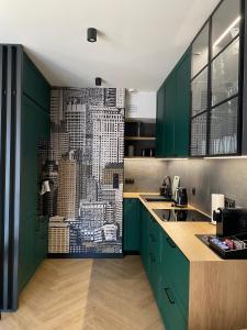 Szmaragdowy apartament w centrum Łodzi