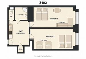 Flat in Zizkov -102-