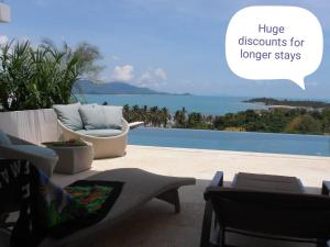 Samui Sunset Deluxe Villa with Beach Access