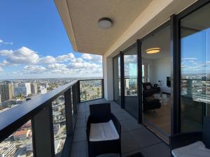 City view from 30. floor, parking price included