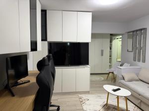 Modern cozy studio apartment