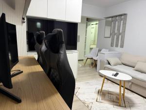Modern cozy studio apartment