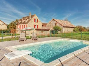 Maisons de vacances Holiday Home in Prats du P rigord with Private Swimming Pool : photos des chambres