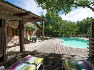 Maisons de vacances Lovely house in Ardeche of ecological materials with private swimming pool : photos des chambres